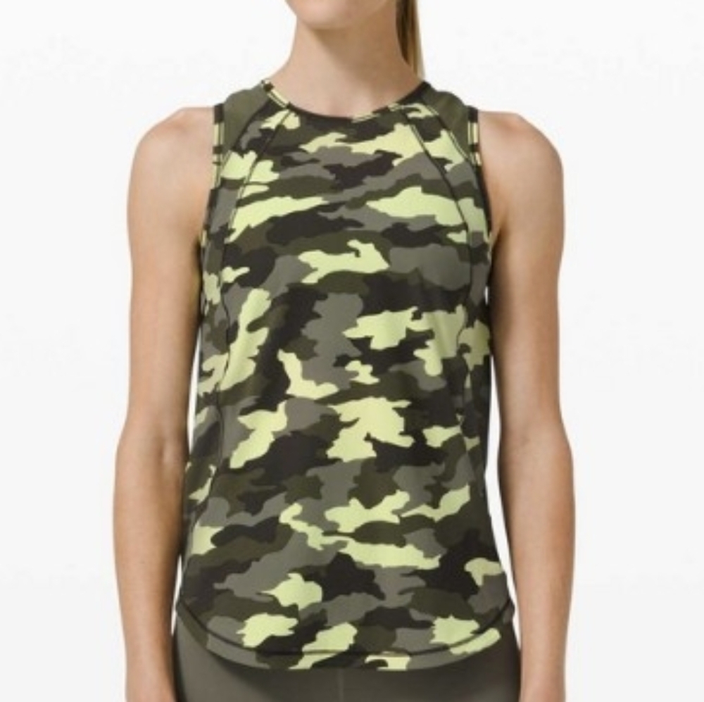 Lululemon Camouflage Sleeveless Top